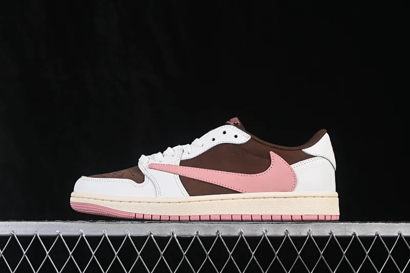 All categories Air Jordan Jordan series basketball shoes Air Jordan 1 Low ZG version Travis Scott x Air Jordan 1 Low OG AJ1 Joe 1 undercut low top full head layer DZ4137-206